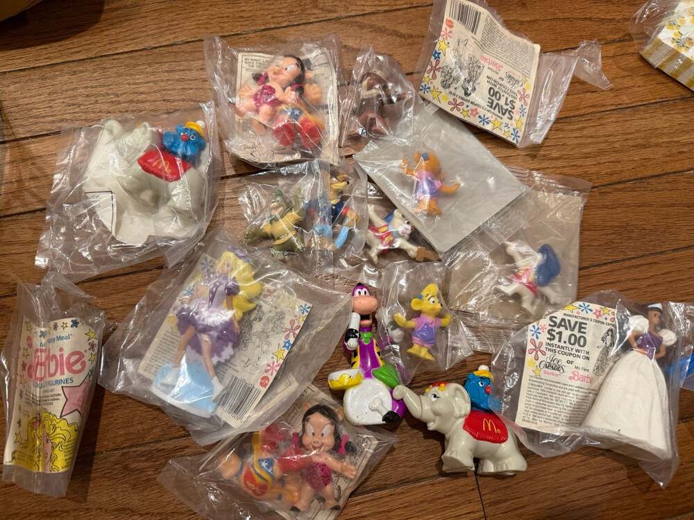 Vintage McDonald's Happy Meal Toy Lot Barbie Looney Tunes TaleSpin